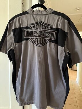 Dickies Two-Tone Gray and Black Short-Sleeve Work Shirt
